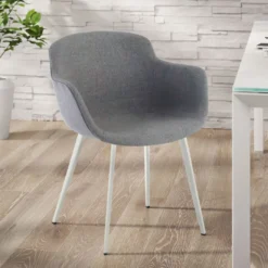 Silla confidente Ivonne, Patas, Estructura metálica, Tapizada