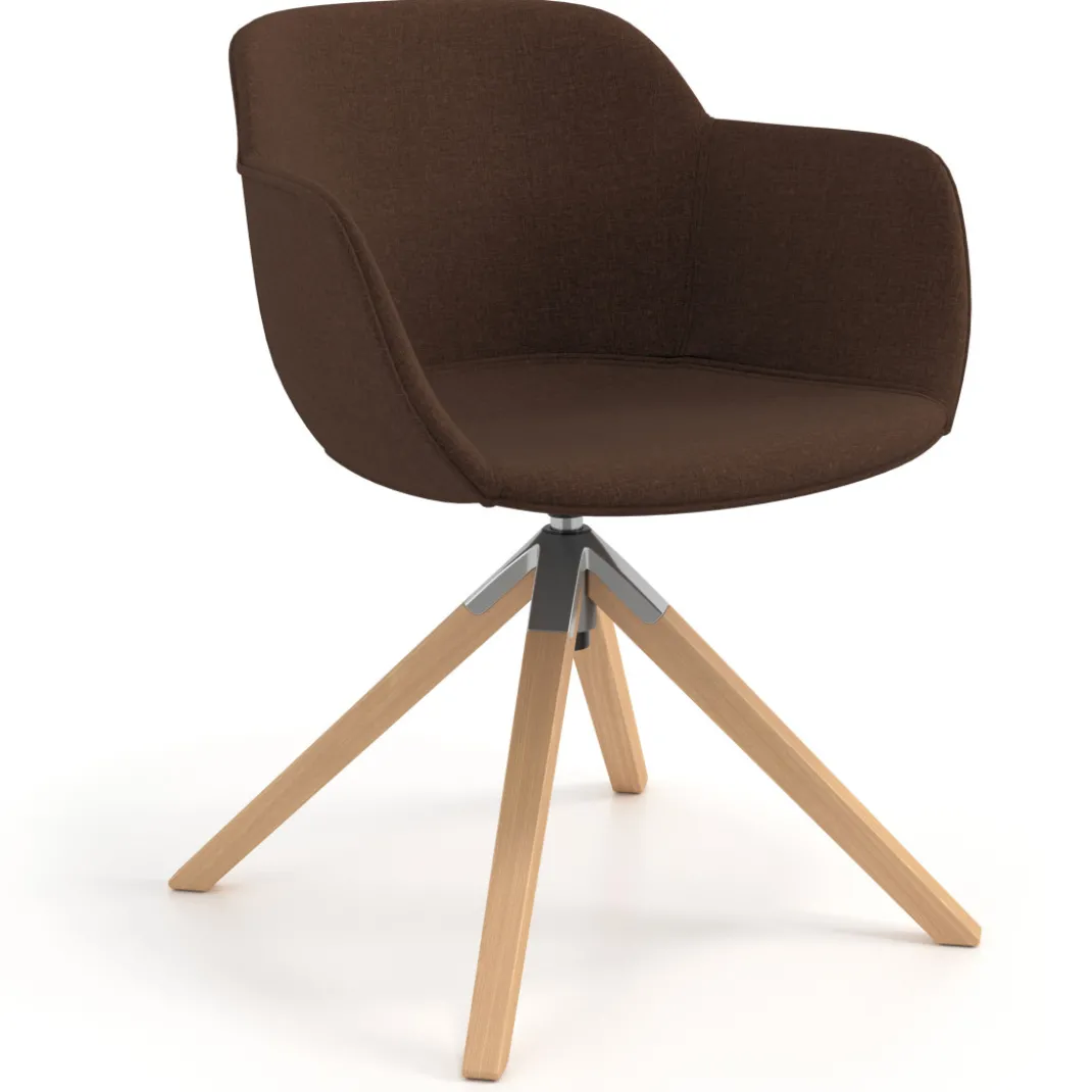 Silla confidente Ivonne Patas Madera Tapizado