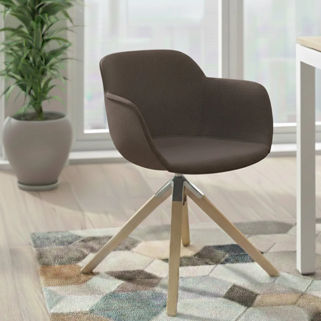 Silla confidente Ivonne Patas Madera Tapizado
