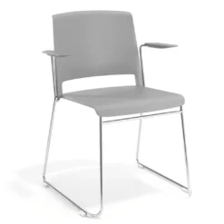 Silla confidente Lotus, estructura patin Brazos