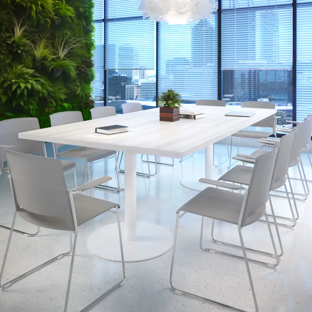 Silla confidente Lotus, estructura patin Brazos