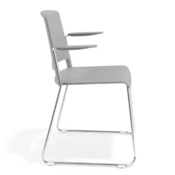 Silla confidente Lotus, estructura patin Brazos