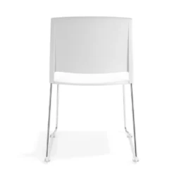 Silla confidente Lotus, estructura patin