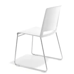 Silla confidente Lotus, estructura patin