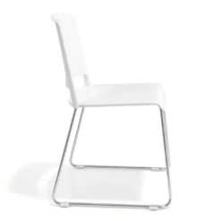 Silla confidente Lotus, estructura patin