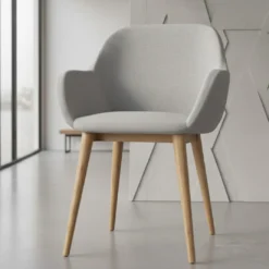 Silla confidente Moon 4 patas madera maciza