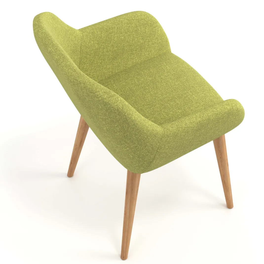 Silla confidente Moon 4 patas madera maciza