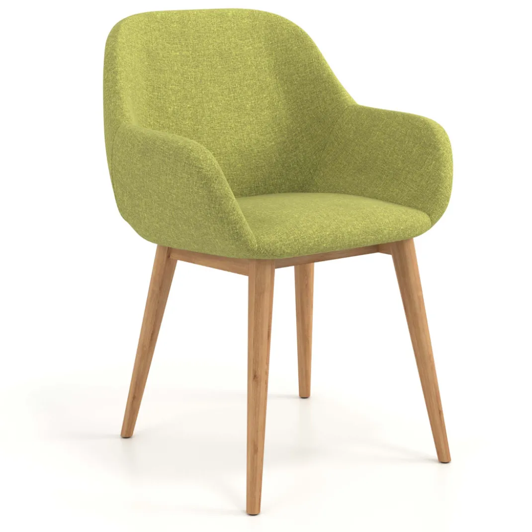 Silla confidente Moon 4 patas madera maciza