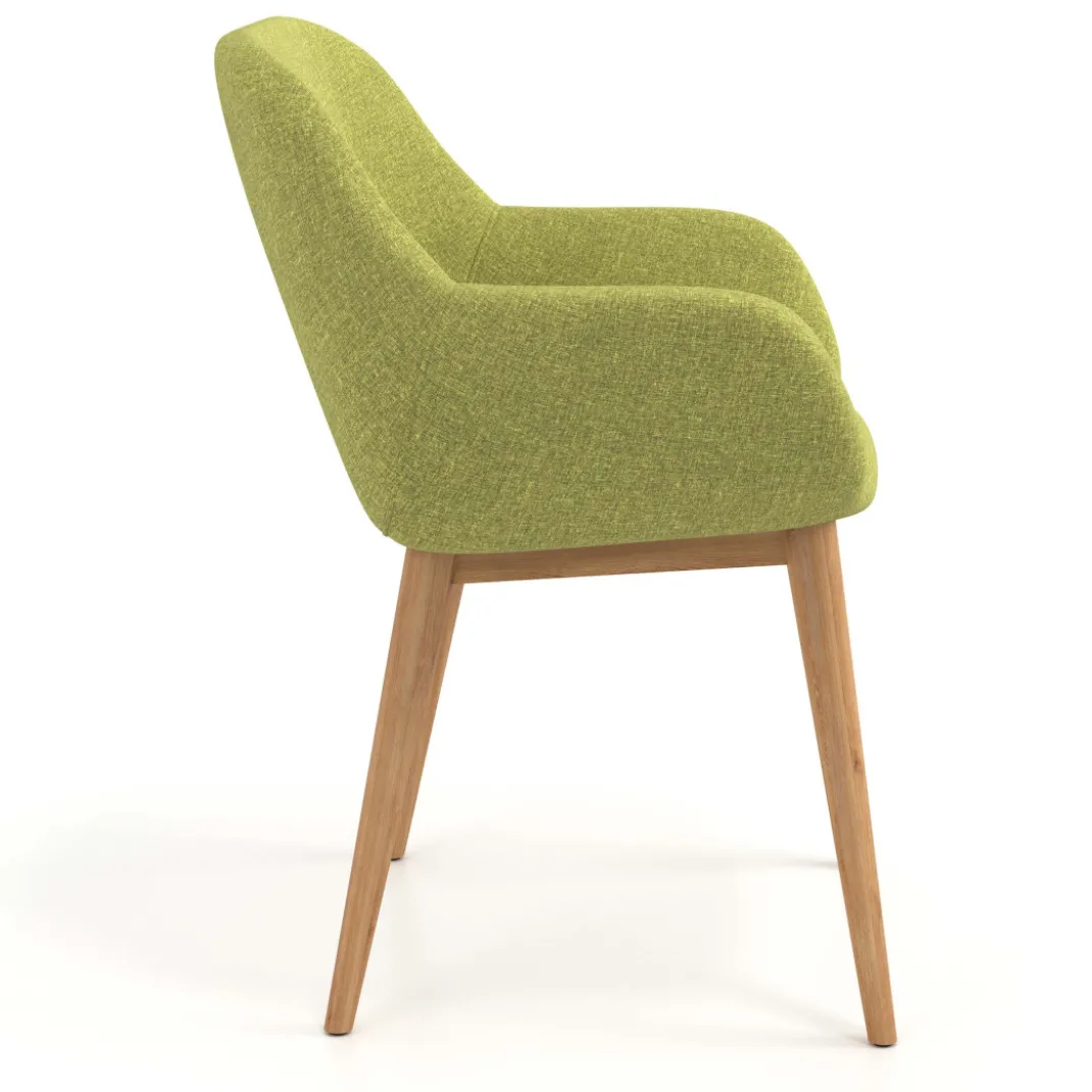 Silla confidente Moon 4 patas madera maciza