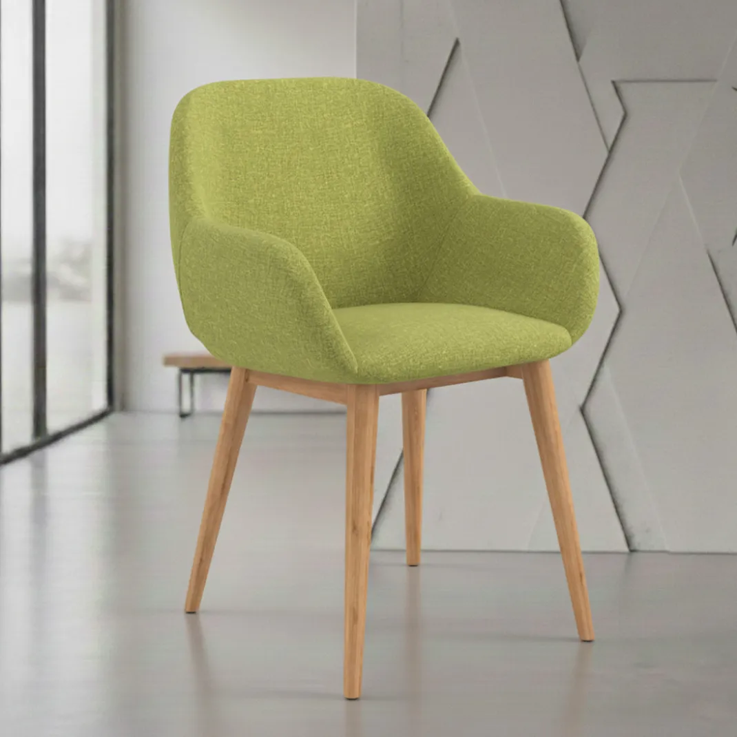 Silla confidente Moon 4 patas madera maciza