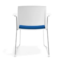 Silla Confidente tapizada con brazos Lotus