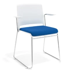 Silla Confidente tapizada con brazos Lotus