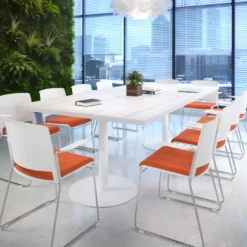 Silla Confidente tapizada con brazos Lotus