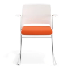 Silla Confidente tapizada con brazos Lotus