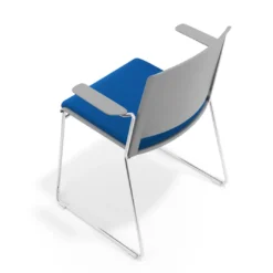 Silla Confidente tapizada con brazos Lotus