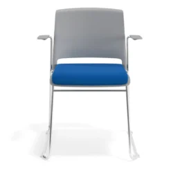Silla Confidente tapizada con brazos Lotus