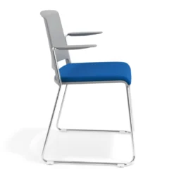 Silla Confidente tapizada con brazos Lotus