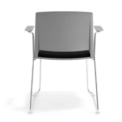 Silla Confidente tapizada con brazos Lotus