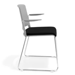 Silla Confidente tapizada con brazos Lotus