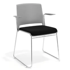 Silla Confidente tapizada con brazos Lotus
