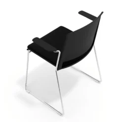 Silla Confidente tapizada con brazos Lotus