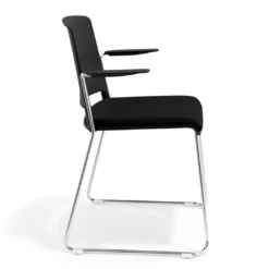 Silla Confidente tapizada con brazos Lotus