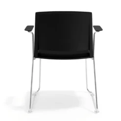 Silla Confidente tapizada con brazos Lotus