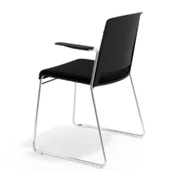 Silla Confidente tapizada con brazos Lotus
