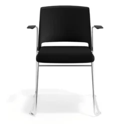 Silla Confidente tapizada con brazos Lotus