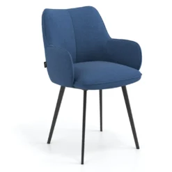 Silla confidente tapizada Gala, estructura 4 patas