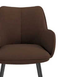 Silla confidente tapizada Gala, estructura 4 patas