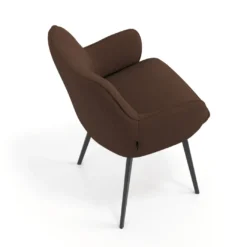 Silla confidente tapizada Gala, estructura 4 patas