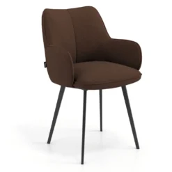 Silla confidente tapizada Gala, estructura 4 patas
