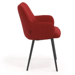Silla confidente tapizada Gala, estructura 4 patas