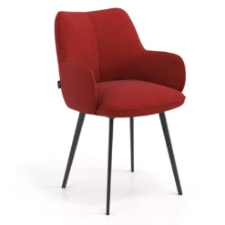 Silla confidente tapizada Gala, estructura 4 patas
