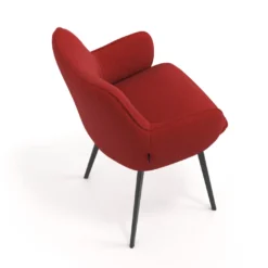 Silla confidente tapizada Gala, estructura 4 patas