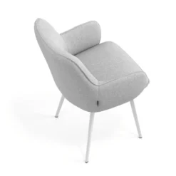 Silla confidente tapizada Gala, estructura 4 patas