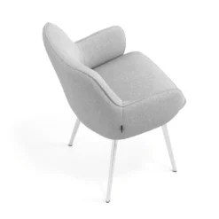 Silla confidente tapizada Gala, estructura 4 patas