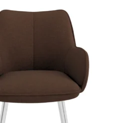 Silla confidente tapizada Gala, estructura 4 patas