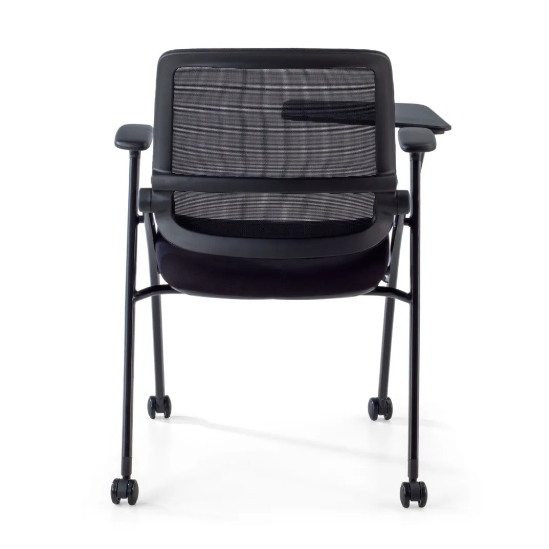 Silla con pala plegable Flexia, respaldo de red, con ruedas