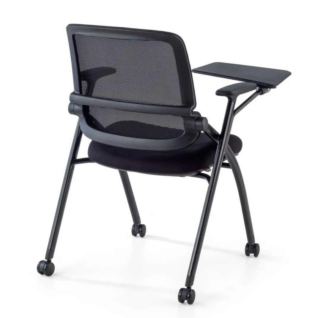 Silla con pala plegable Flexia, respaldo de red, con ruedas