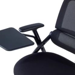 Silla con pala plegable Flexia, respaldo de red, con ruedas