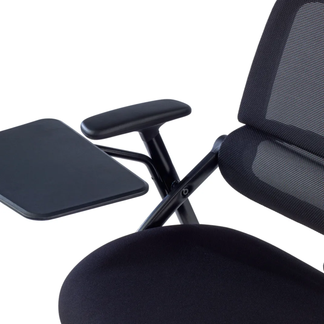 Silla con pala plegable Flexia, respaldo de red, con ruedas