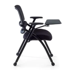 Silla con pala plegable Flexia, respaldo de red, con ruedas