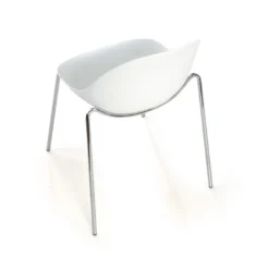 Silla de confidente Flow, 4 patas, estructura acero, apilable