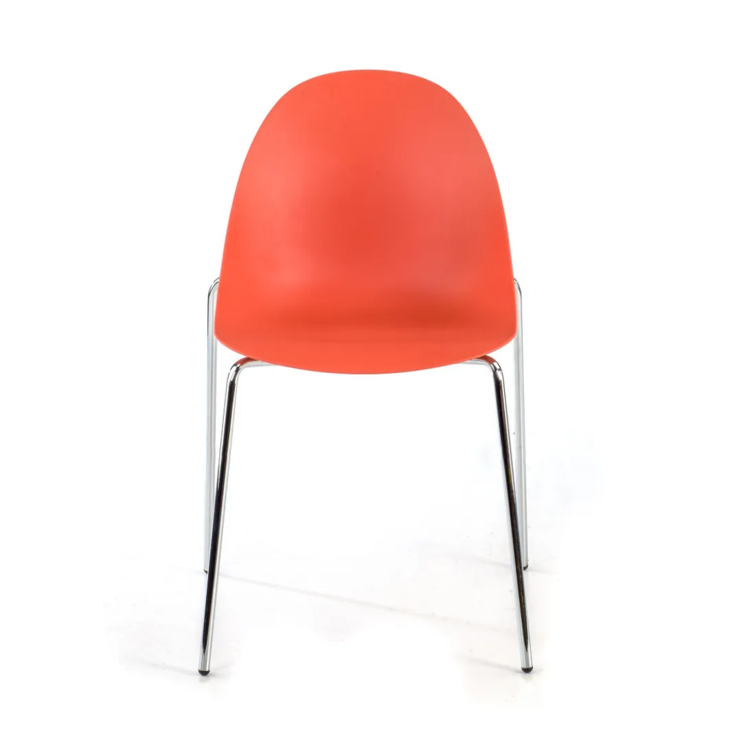 Silla de confidente Flow, 4 patas, estructura acero, apilable