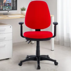 Silla de escritorio en tela Eco Con Brazos, mecanismo asyncron