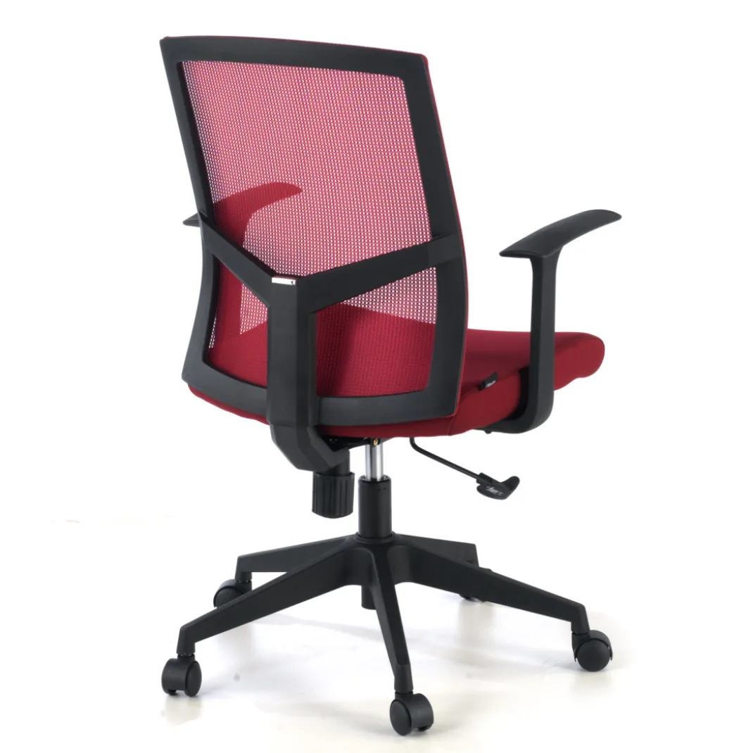 Silla de escritorio giratoria Star, red