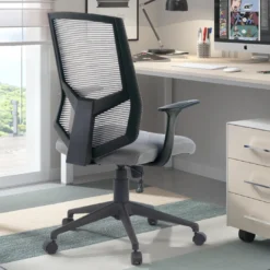 Silla de escritorio giratoria Air, con brazos, red