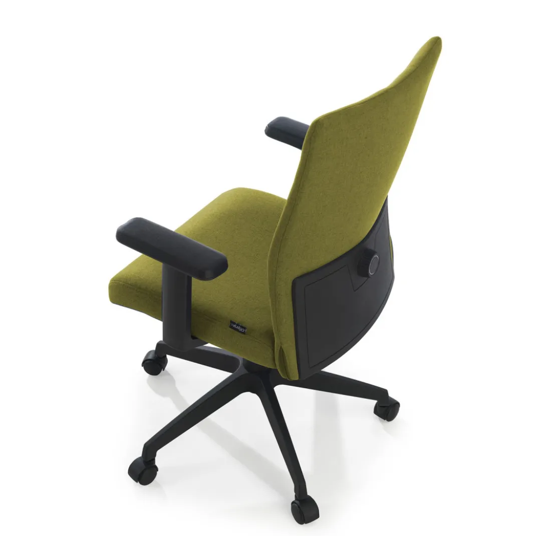 Silla de escritorio giratoria Parma, mecanismo basculante